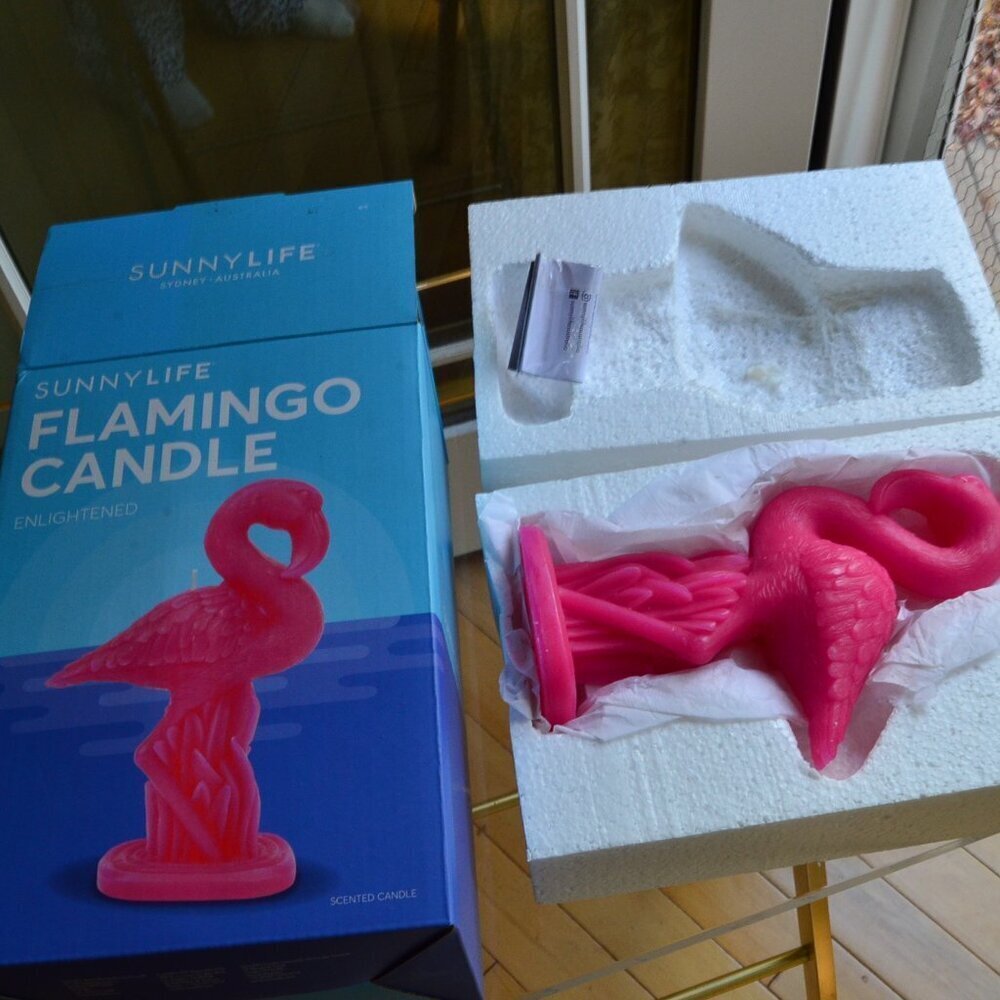 SunnyLife Flamingo Candle